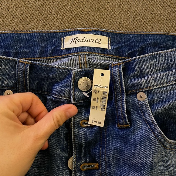 Madewell Rigid Denim A-Line Mini Skirt NWT - Picture 5 of 6